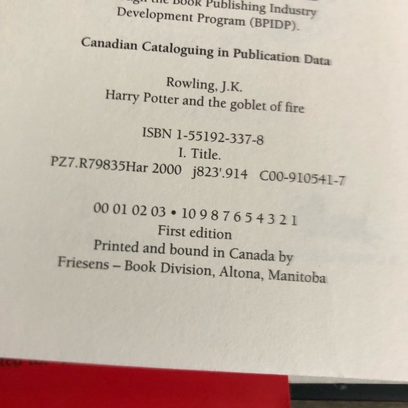 First Edition Harry Potter and the Goblet of Fire Book - Picture 6 of 10